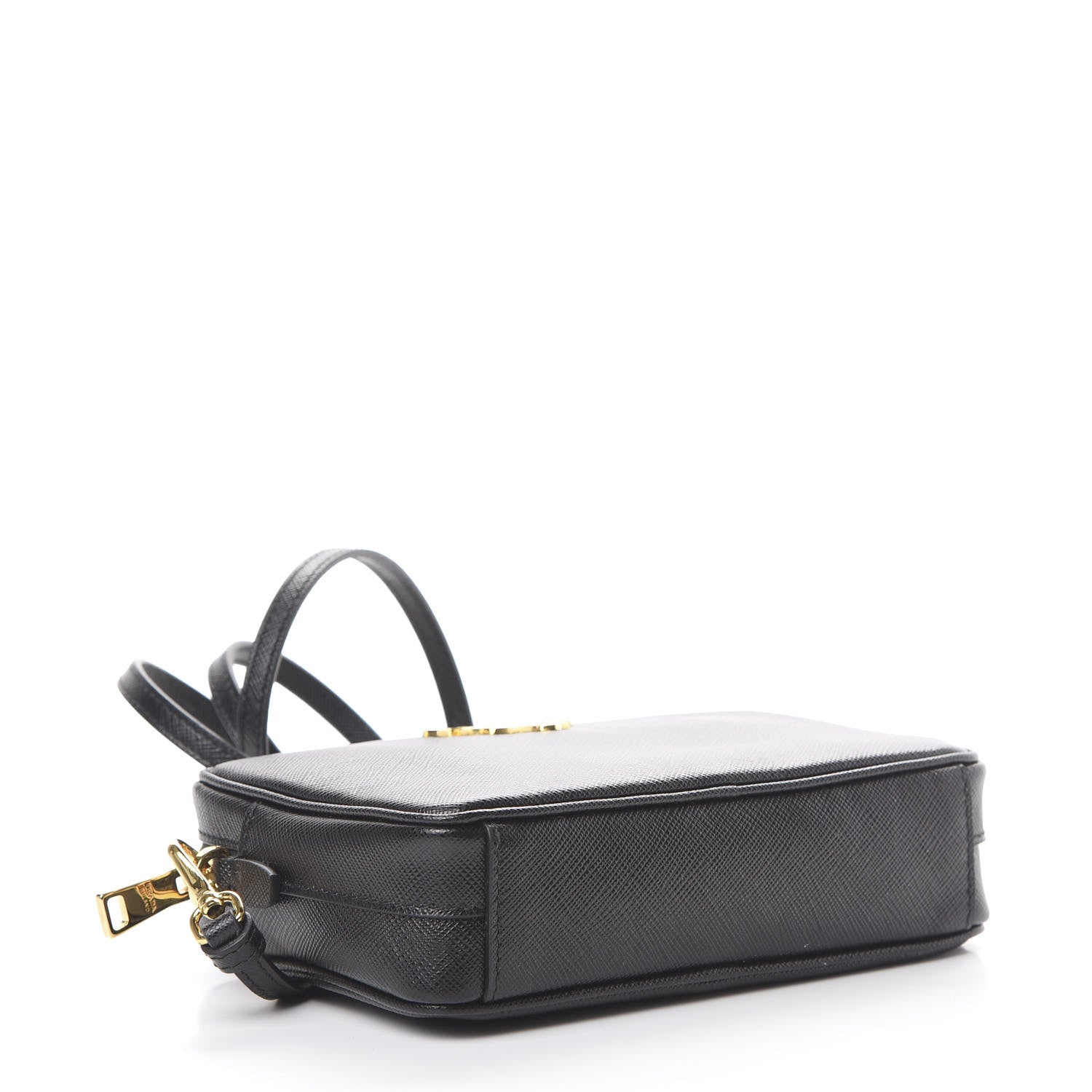 Prada Saffiano Lux Small Camera Crossbody Bag Black 3 of 9