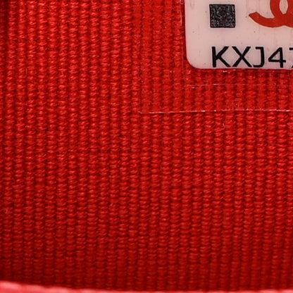 Chanel Caviar Quilted Flap Card Holder Wallet Red 8 of 9