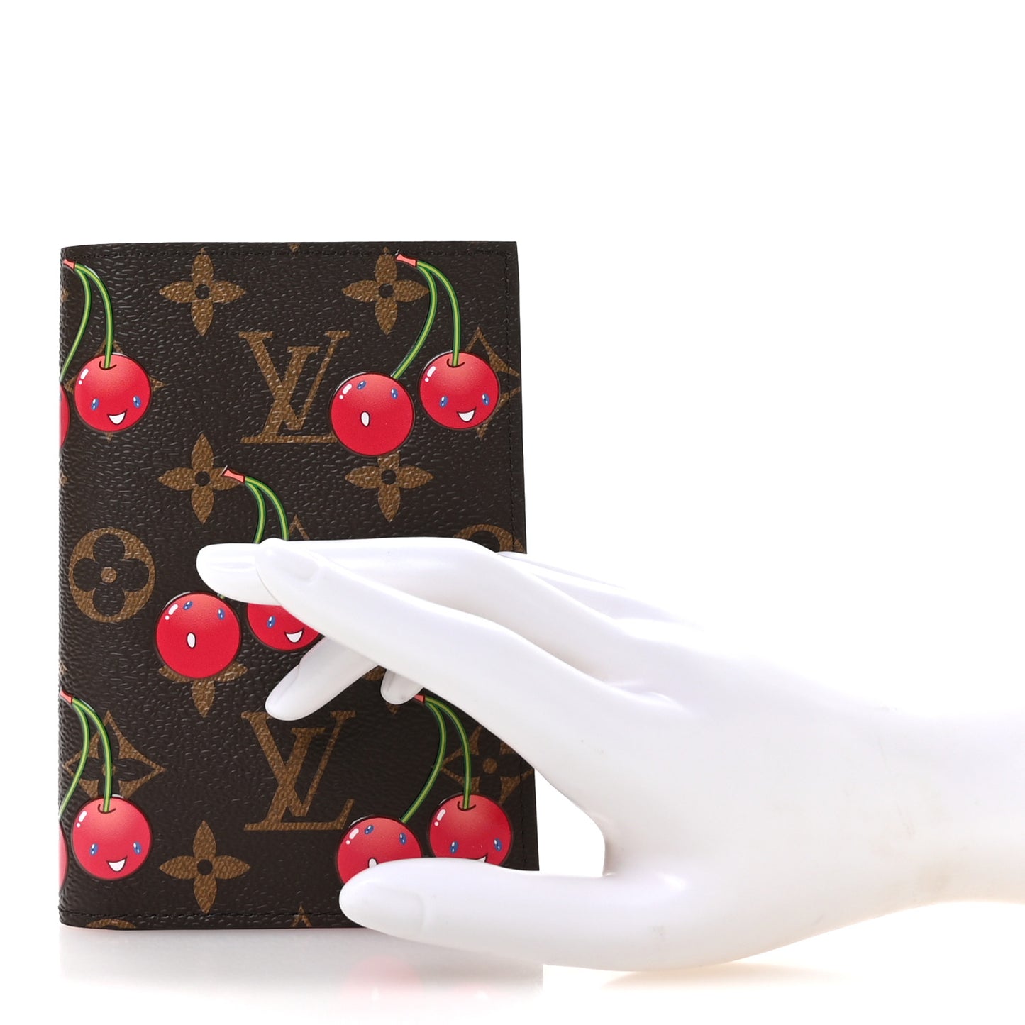 LV X TM Monogram Cerises Passport Cover