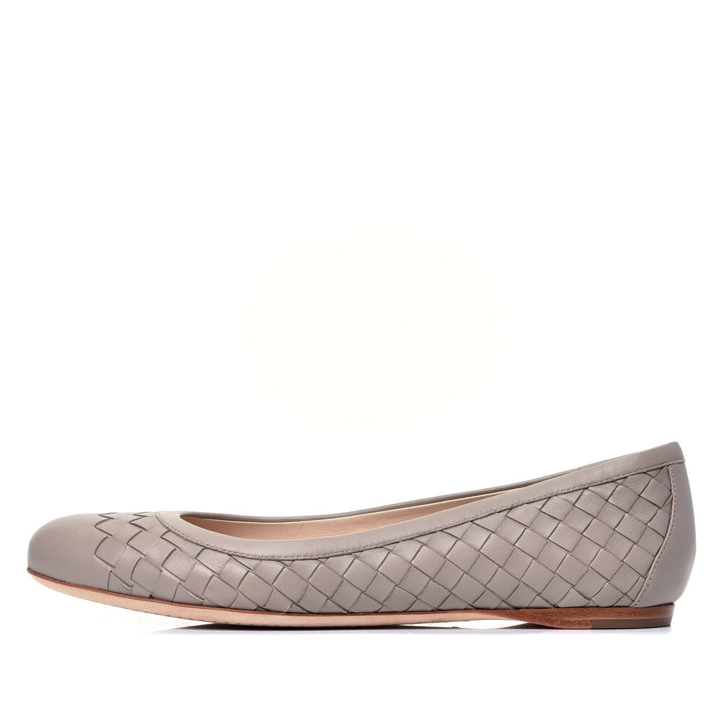 Nappa Intrecciato Flats 36 Sand