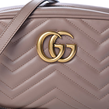 Gucci Calfskin Matelasse Small GG Marmont Chain Shoulder Bag Porcelain Rose 8 of 18