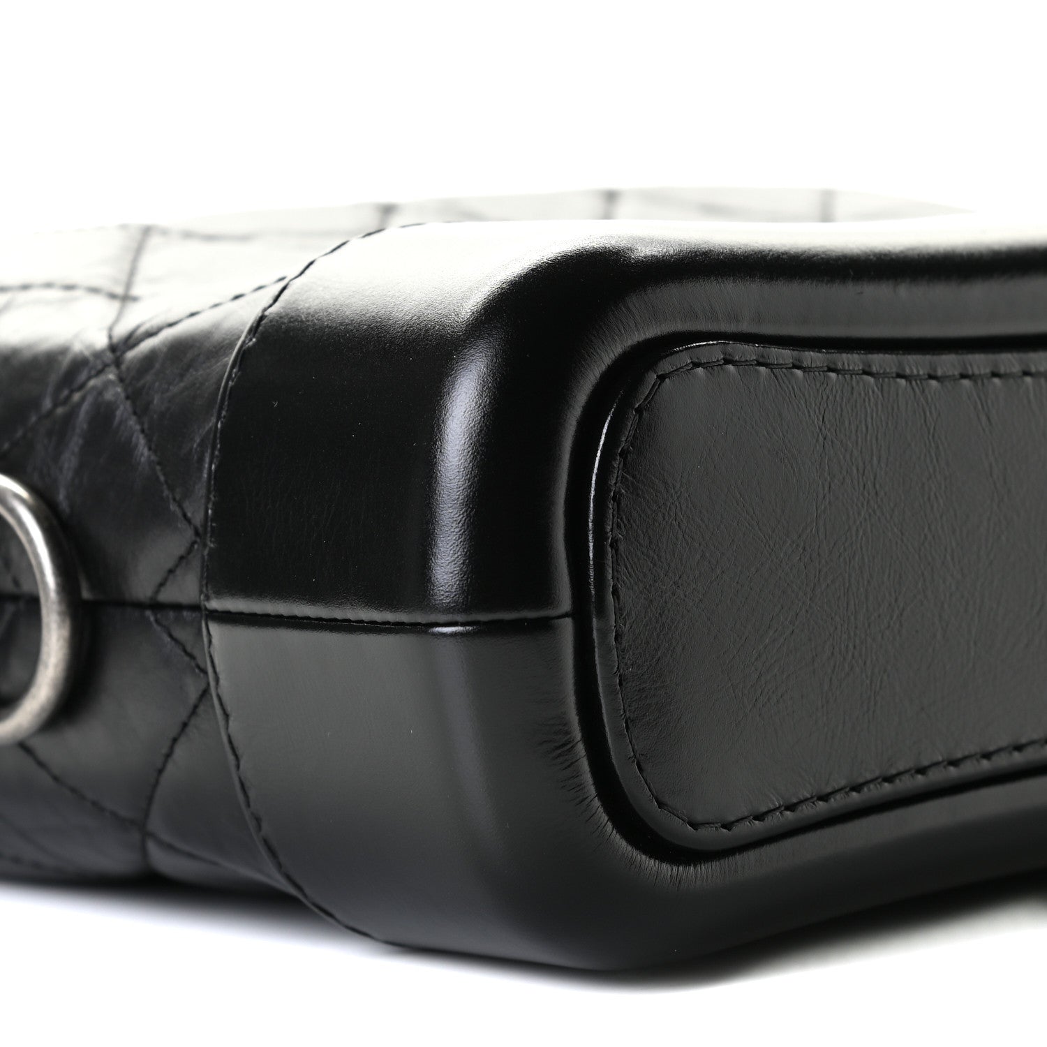 Chanel Aged Calfskin Quilted Small Gabrielle Hobo Black 5 of 10