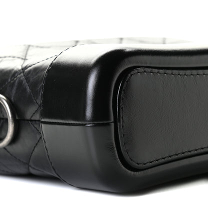 Chanel Aged Calfskin Quilted Small Gabrielle Hobo Black 5 of 10