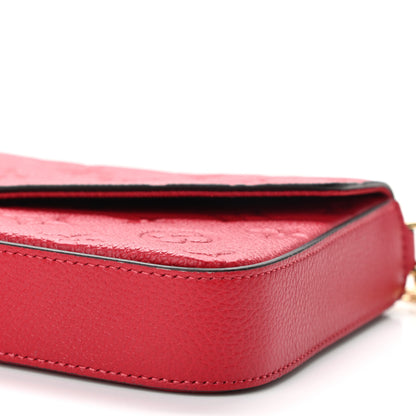 Louis Vuitton Empreinte Pochette Felicie Chain Wallet Scarlet 10 of 10