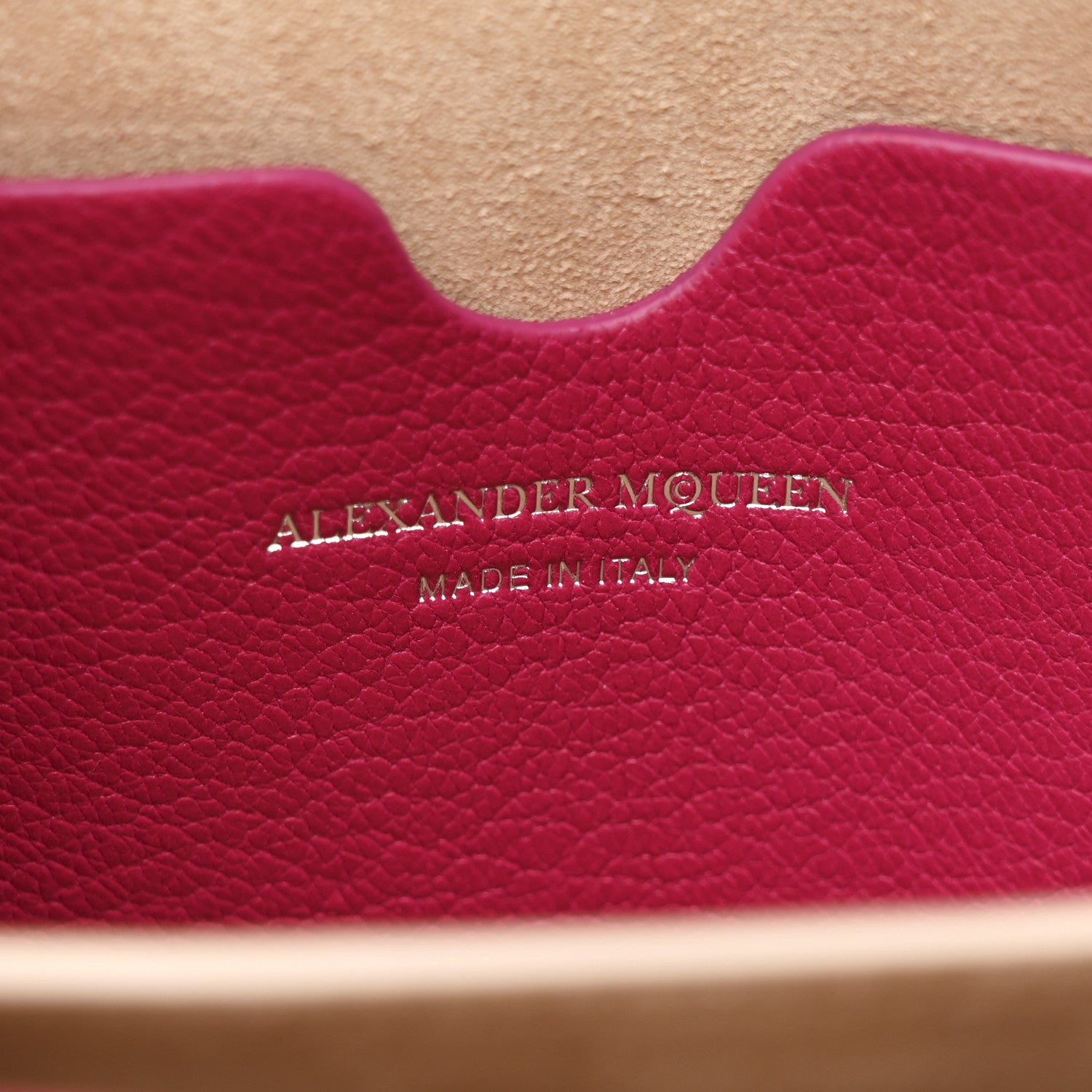 Alexander McQueen Silky Amish Grain Calfskin Box Shoulder Bag 19 Pink 8 of 11