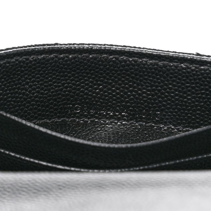 Saint Laurent Grain De Poudre Matelasse Chevron Small Monogram Envelope Wallet Black 7 of 7