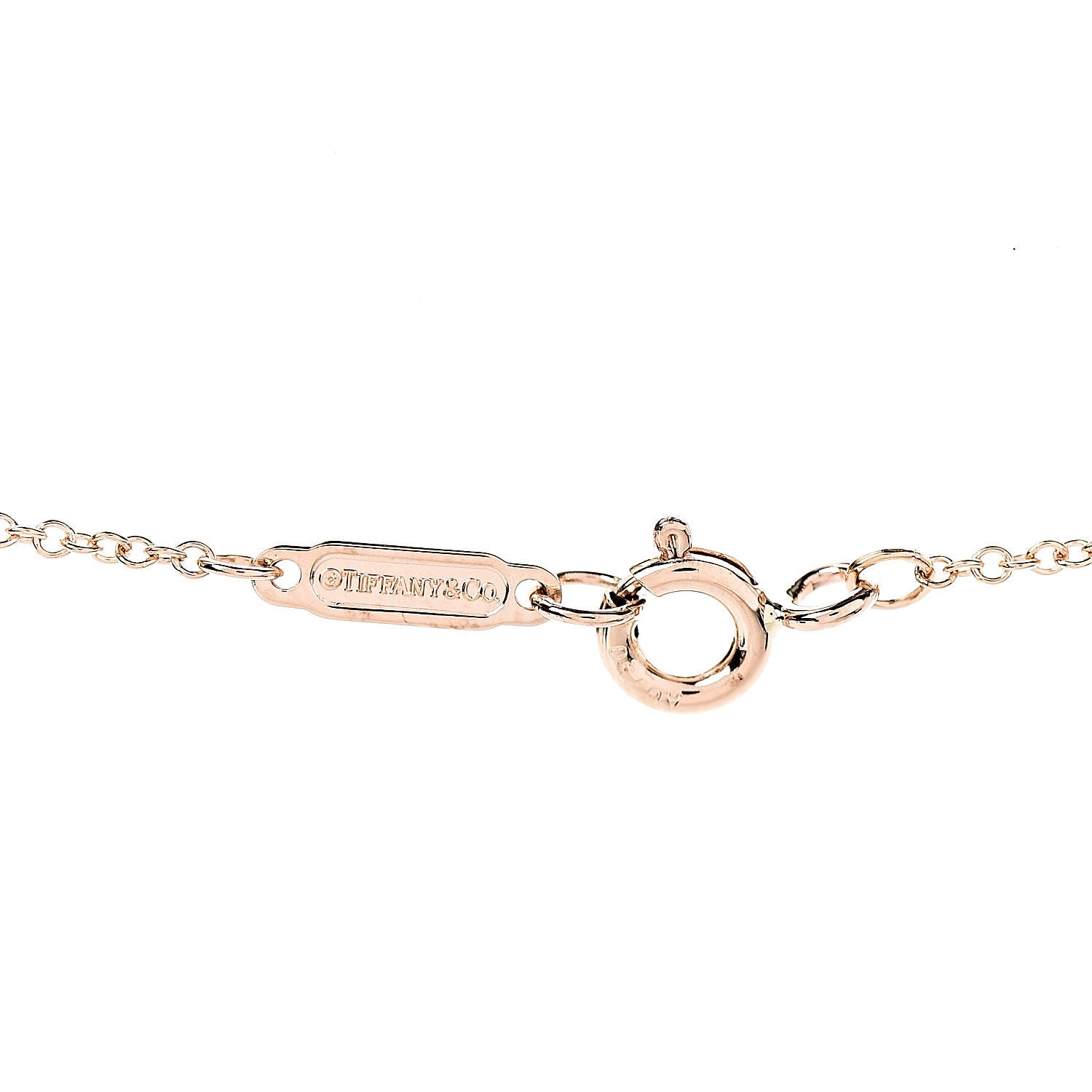 Tiffany 18K Rose Gold Diamond Mini Heart Pendant Necklace 5 of 6