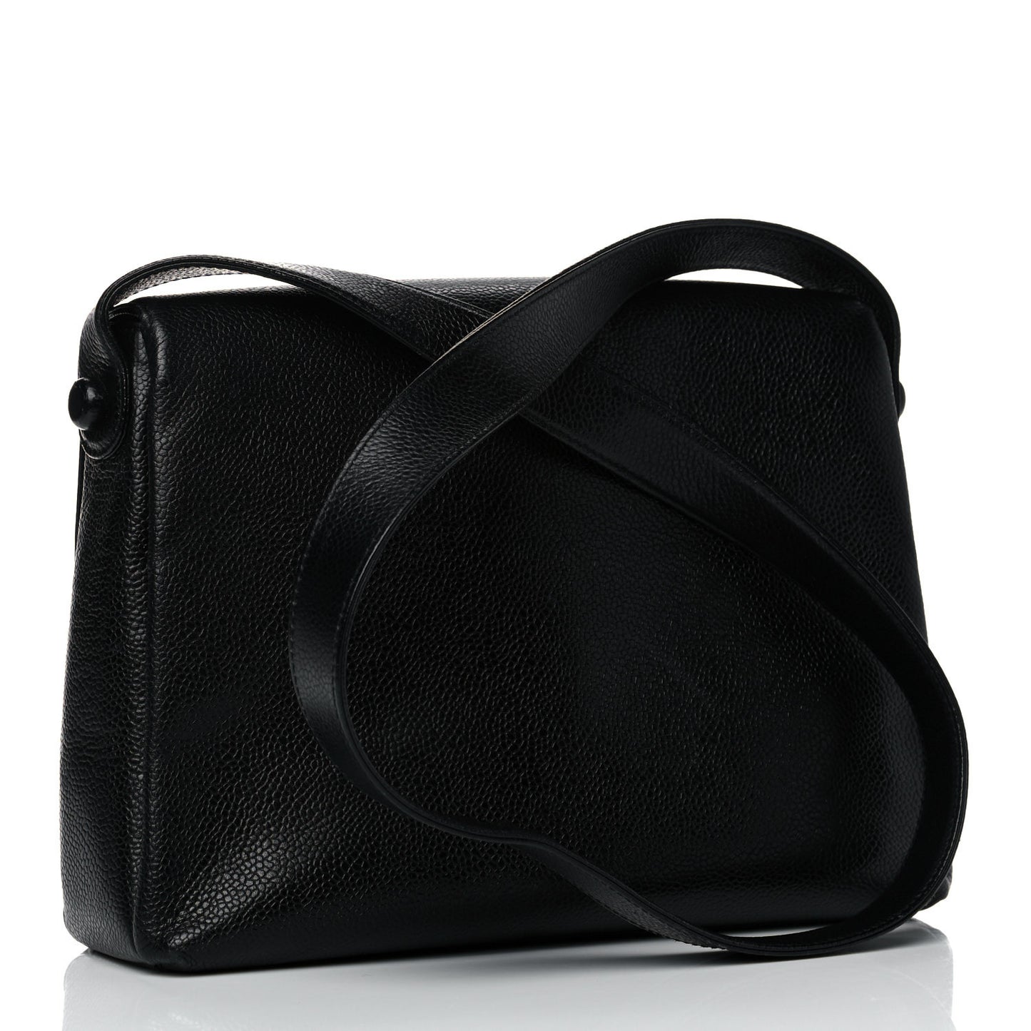 Caviar Medium Shoulder Bag Black