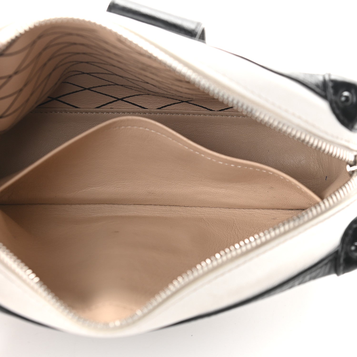 Louis Vuitton Calfskin Petite Malle Soft MM White 5 of 9