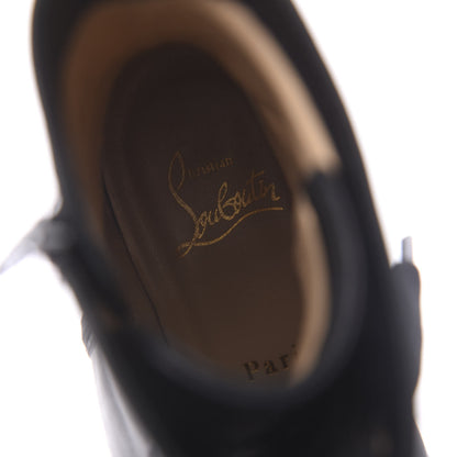 Christian Louboutin Calfskin Spikes TS Croc Flat Boots 37 Black 7 of 7
