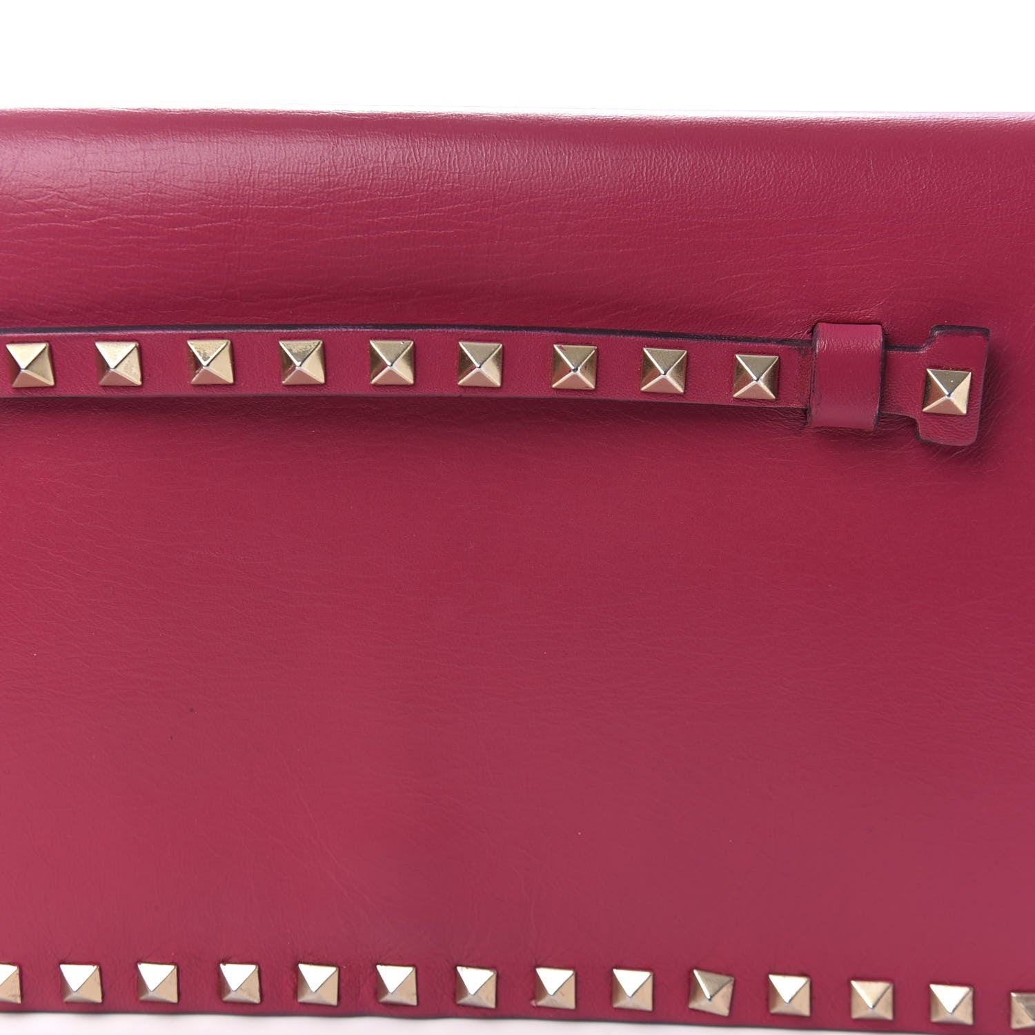 Valentino Garavani Nappa Rockstud Wristlet Clutch Cyclamin 9 of 11