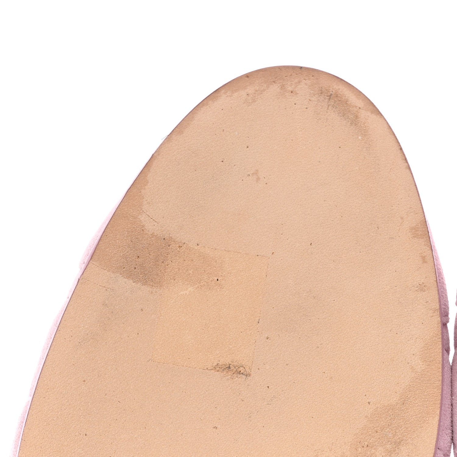 Chanel Suede Quilted Cap Toe CC Ballerina Flats 38.5 Light Pink 11 of 14