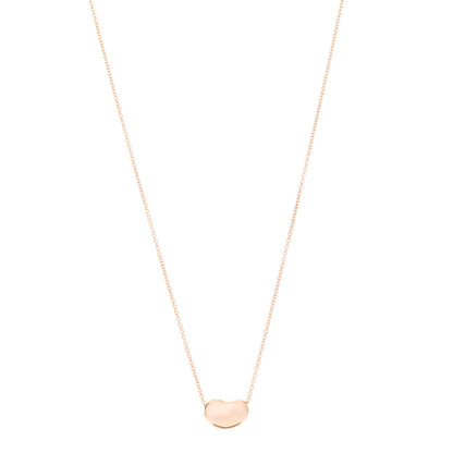 Tiffany 18K Rose Gold 12mm Elsa Peretti Bean Pendant Necklace 1 of 5