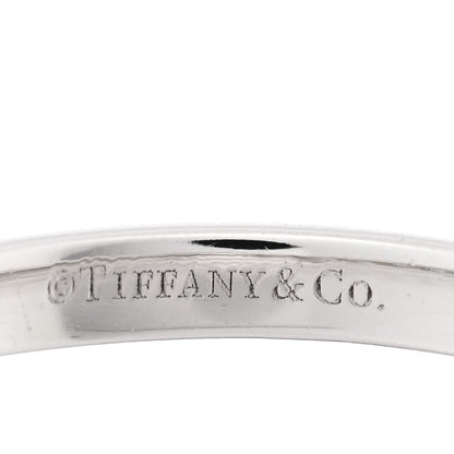 Tiffany Platinum Diamond .27ctw 2.2mm Half Circle Forever Band Ring 48 4.5 4 of 4