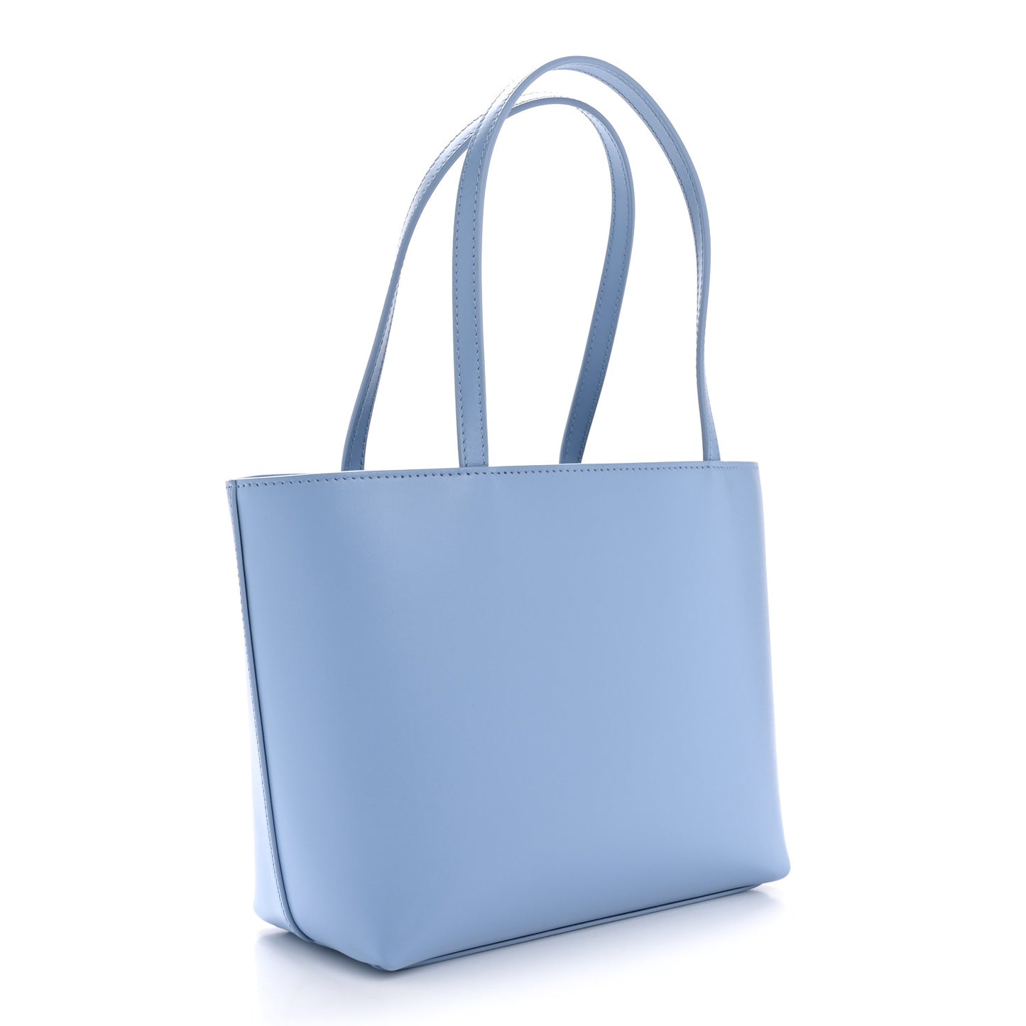 Calfskin Small DG Logo Shopper Tote Carta Zucchero