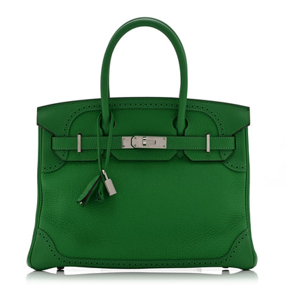 Hermes Togo Swift Ghillies Birkin 30 Bambou 1 of 12