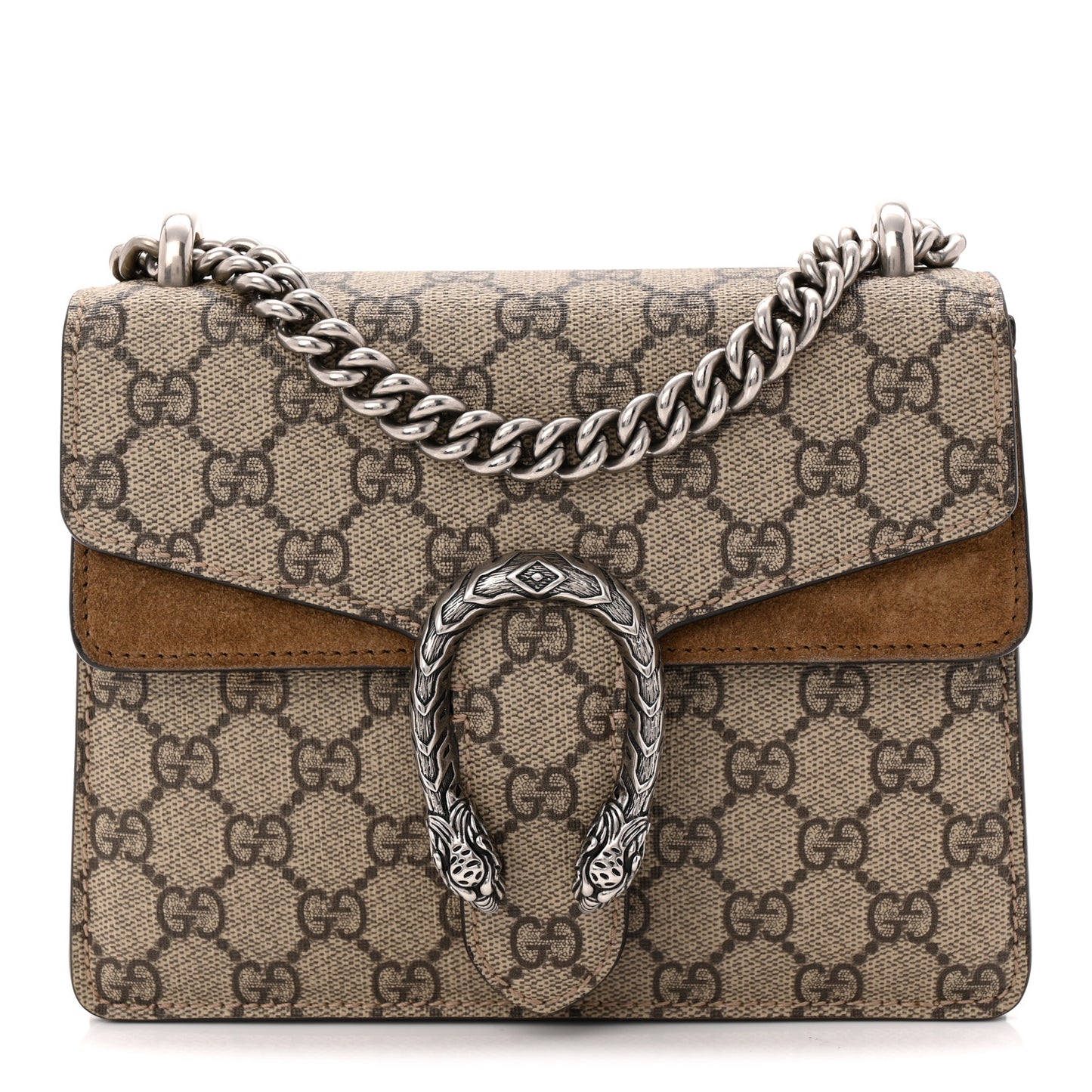 GG Supreme Monogram Mini Dionysus Shoulder Bag Taupe