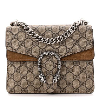Gucci GG Supreme Monogram Mini Dionysus Shoulder Bag Taupe 8 of 10