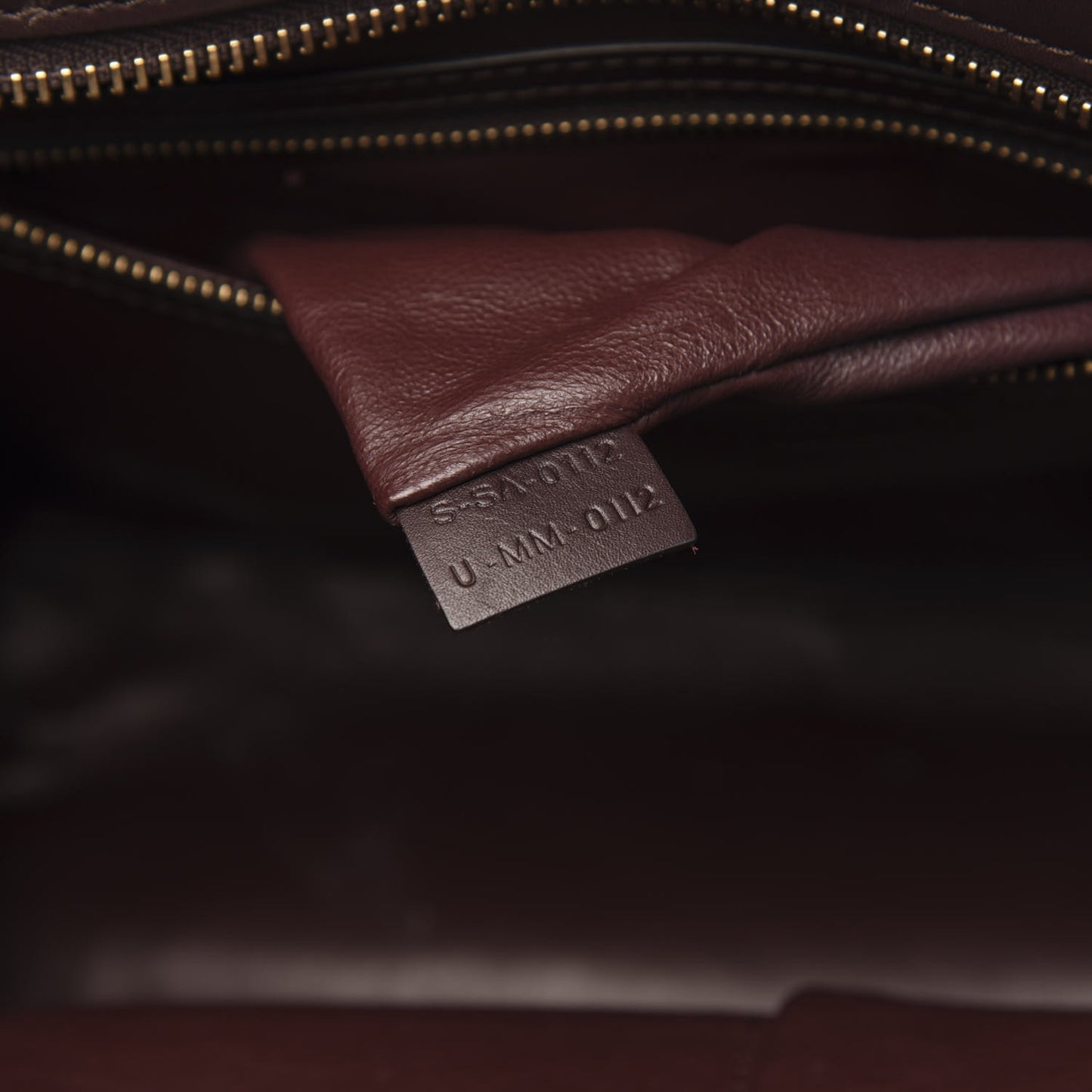 Satin Calfskin Suede Mini Tri-Color Luggage Beige