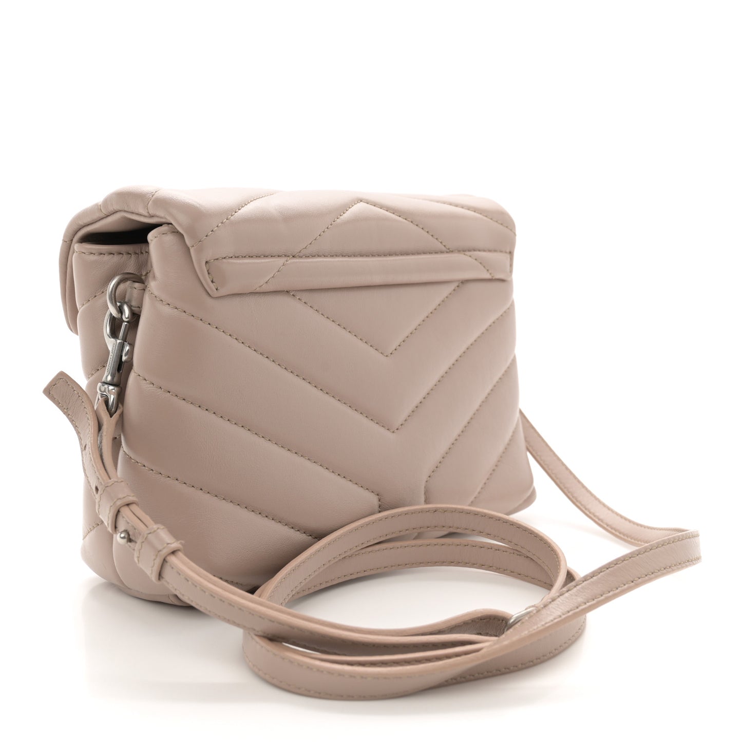 Calfskin Y Quilted Monogram Toy Loulou Crossbody Bag Light Natural
