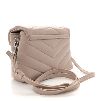 Saint Laurent Calfskin Y Quilted Monogram Toy Loulou Crossbody Bag Light Natural 3 of 11