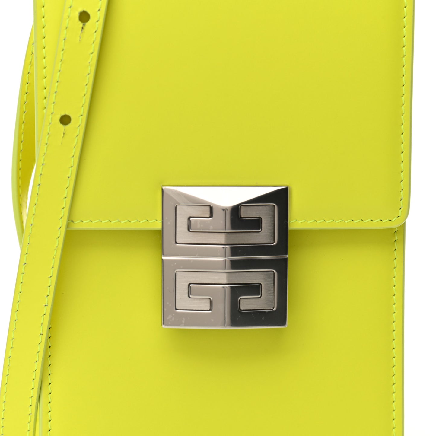 Box Calfskin Mini 4G Vertical Bag Fluo Yellow
