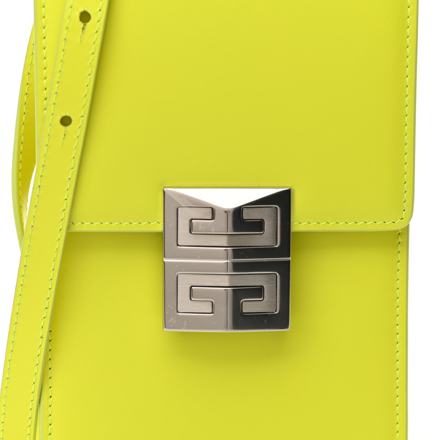 Givenchy Box Calfskin Mini 4G Vertical Bag Fluo Yellow 7 of 9