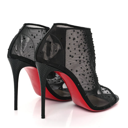Christian Louboutin Calfskin Jurassic Rete Strass Illimiboot 100 Booties 39 Black 5 of 8