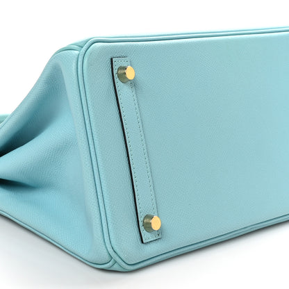 Hermes Epsom BIRKIN 30 Bleu Atoll 9 of 10