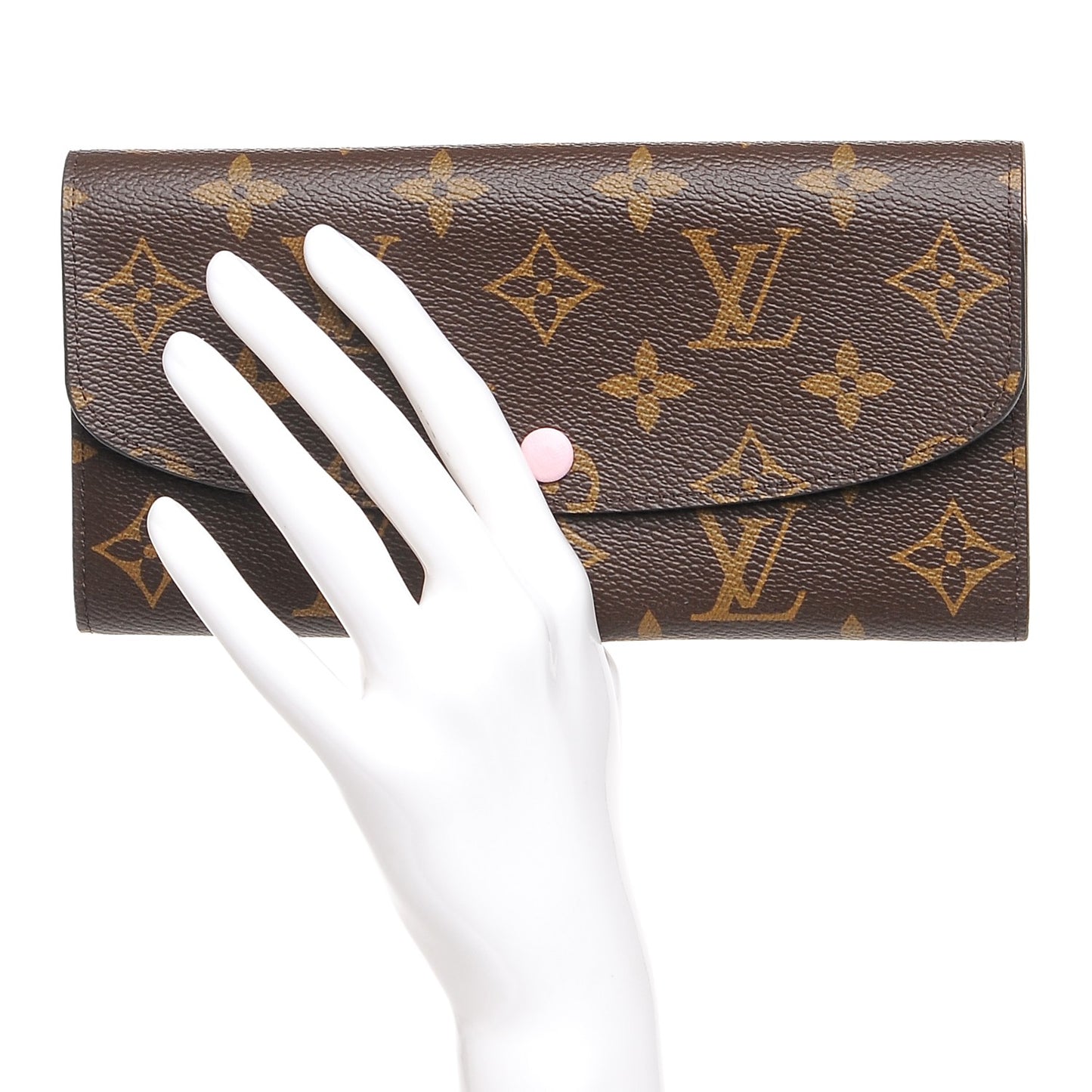Monogram Emilie Wallet Rose Ballerine