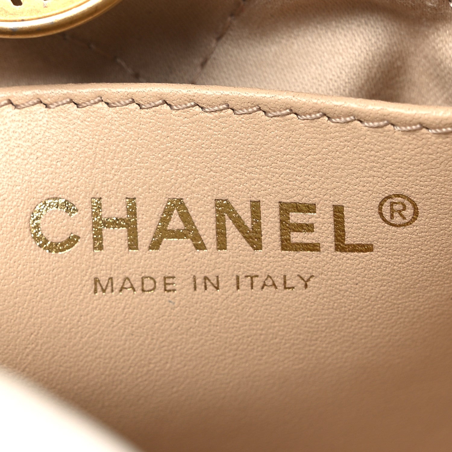 Chanel Shiny Calfskin Quilted Mini Chanel 22 White 12 of 19