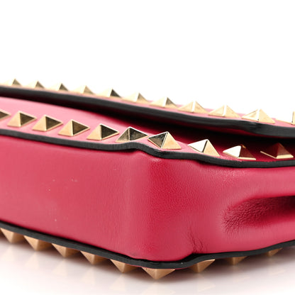 Valentino Garavani Nappa Rockstud Bangle Clutch Red 11 of 16