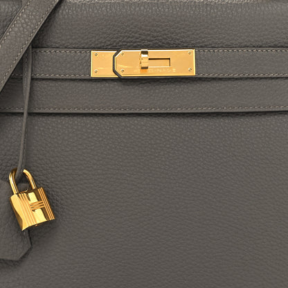Hermes Togo Kelly Retourne 28 Gris Meyer 8 of 11