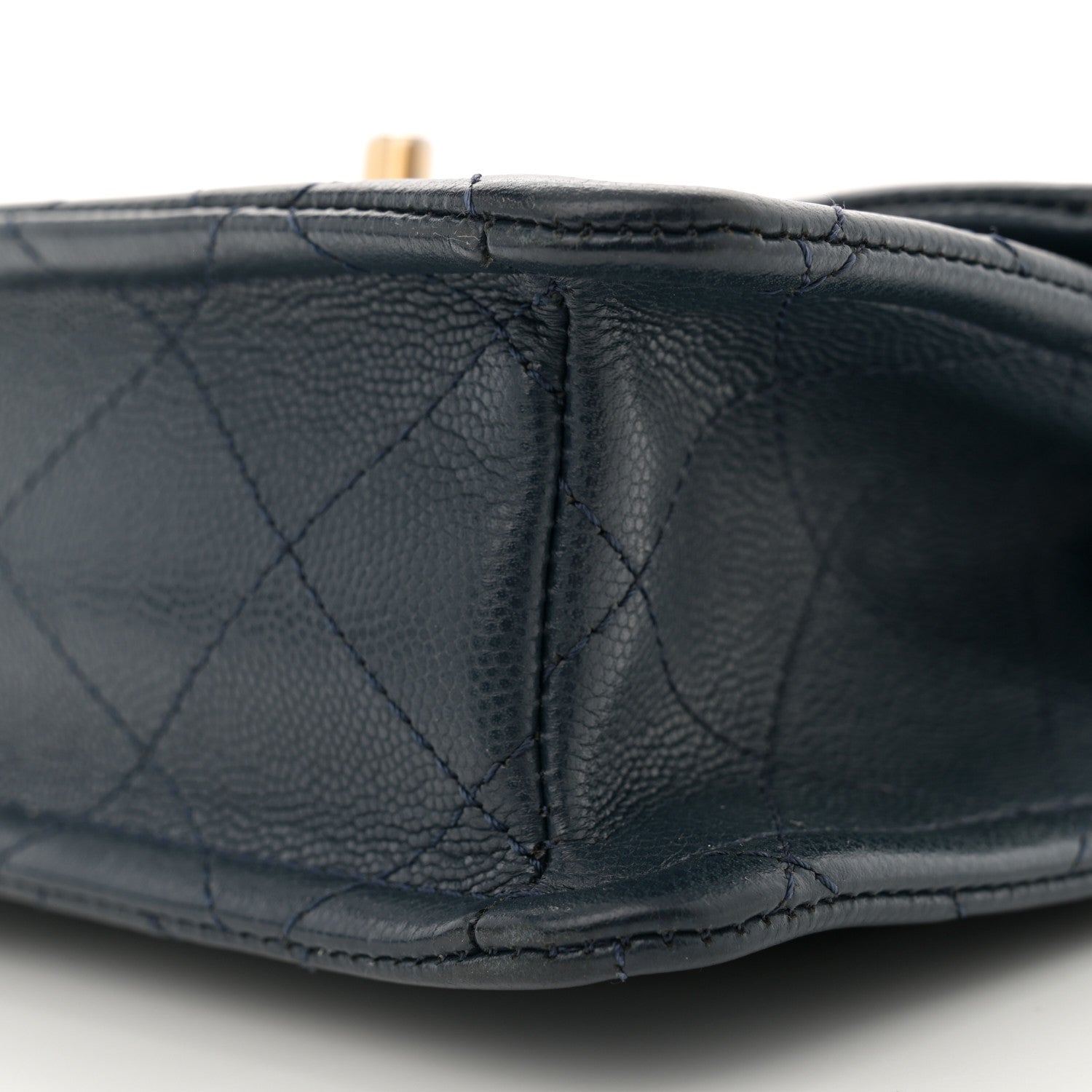Chanel Caviar Quilted Mini Sweet Classic Flap Navy Blue 10 of 11