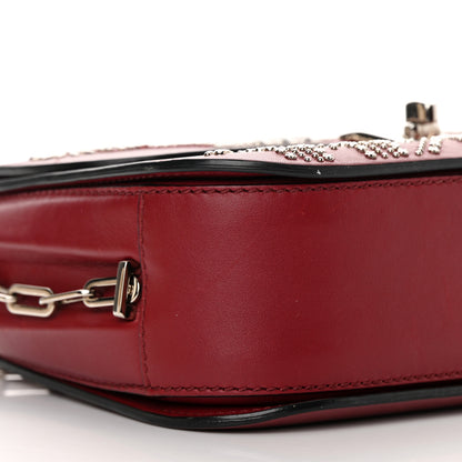 Valentino Garavani Vitello Loveblade Embellished Chain Flap Bag Rubino 7 of 16