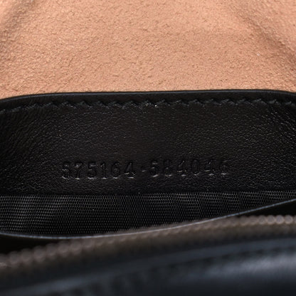 Gucci Calfskin Matelasse GG Marmont Round Wrist Wallet Black 6 of 10