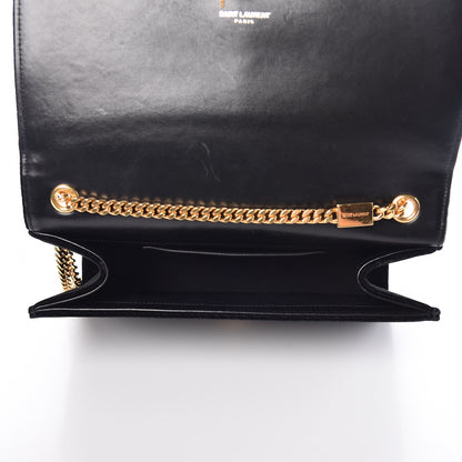 Saint Laurent Velvet Medium Monogram Kate Tassel Shoulder Bag Black 5 of 14