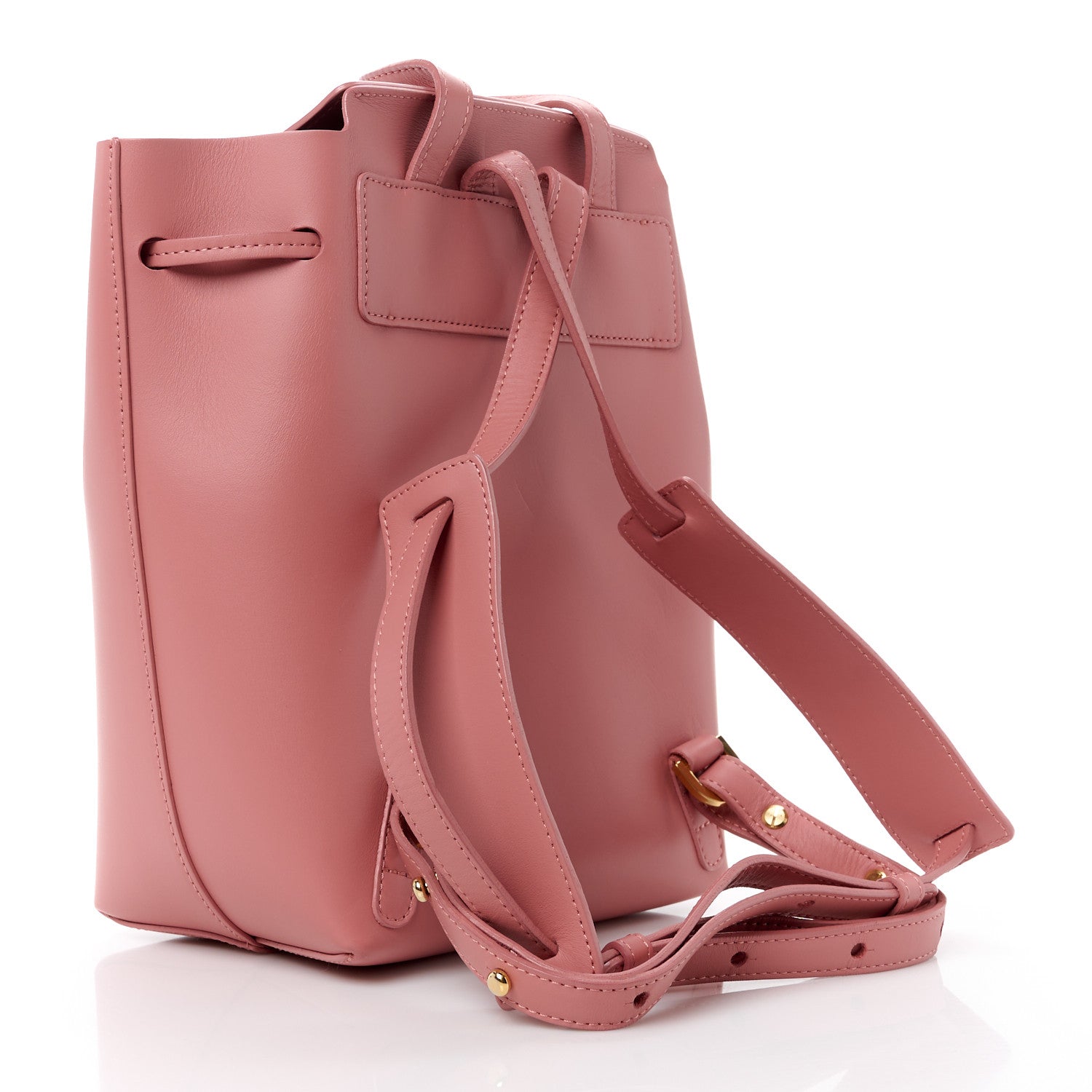 Mansur Gavriel Vegetable Tanned Calfskin Mini Backpack Blush 3 of 11