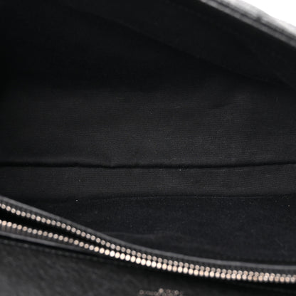 Saint Laurent Sheepskin Matelasse Chevron Monogram Large College Satchel Black 4 of 15