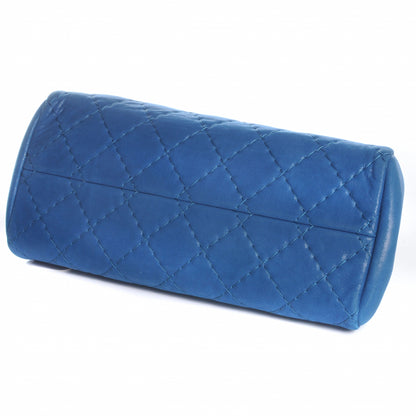 Chanel Iridescent Calfskin Medium Just Mademoiselle Bowler Blue 4 of 7