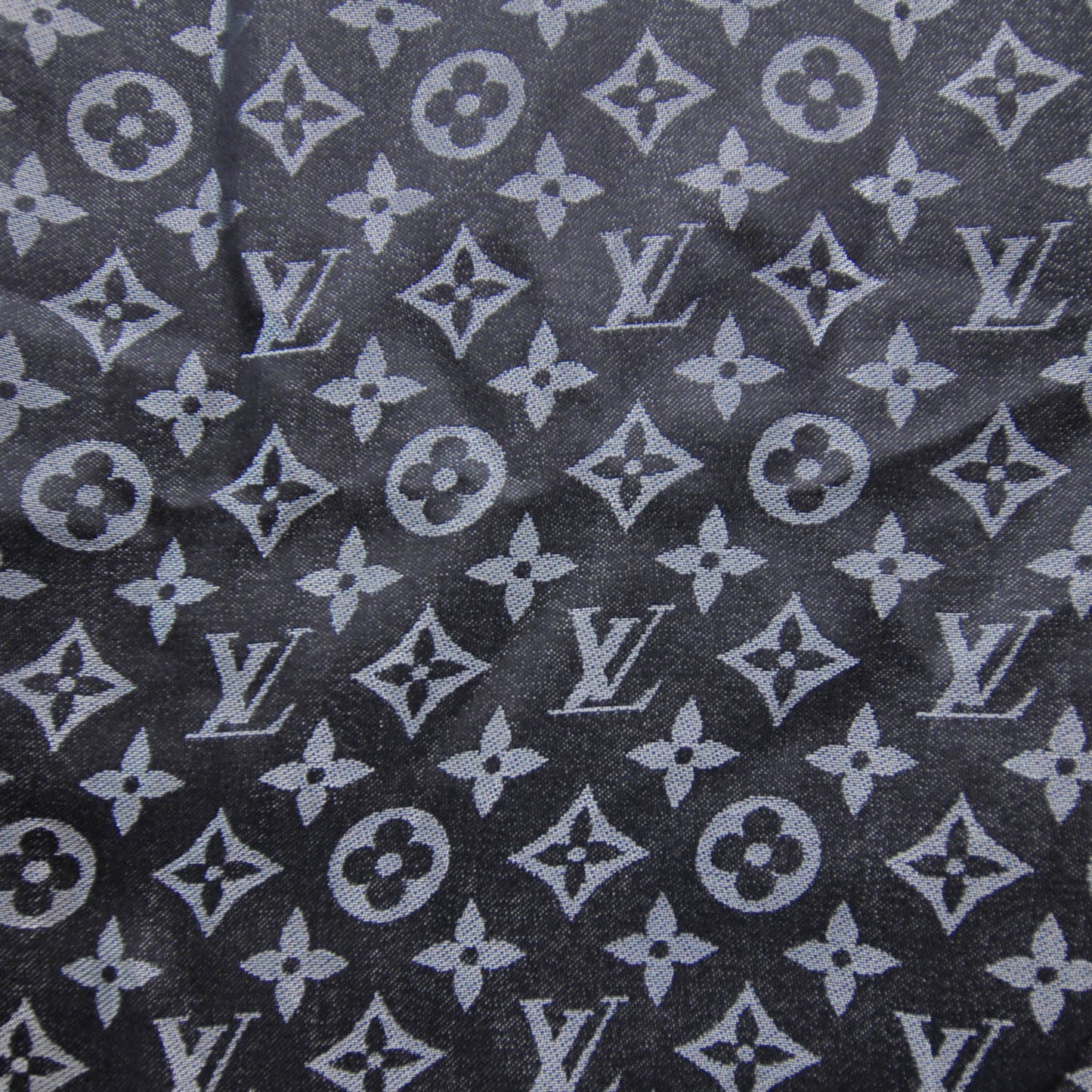Monogram Lurex Shawl Black
