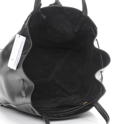Celine Soft Grained Calfskin Small Belt Cabas Phantom Black 5 of 7