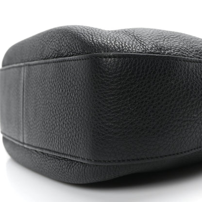 Prada Vitello Phenix Zippered Messenger Hobo Black 9 of 9