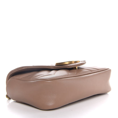 Gucci Calfskin Matelasse Super Mini GG Marmont Shoulder Bag Porcelain Rose 4 of 7