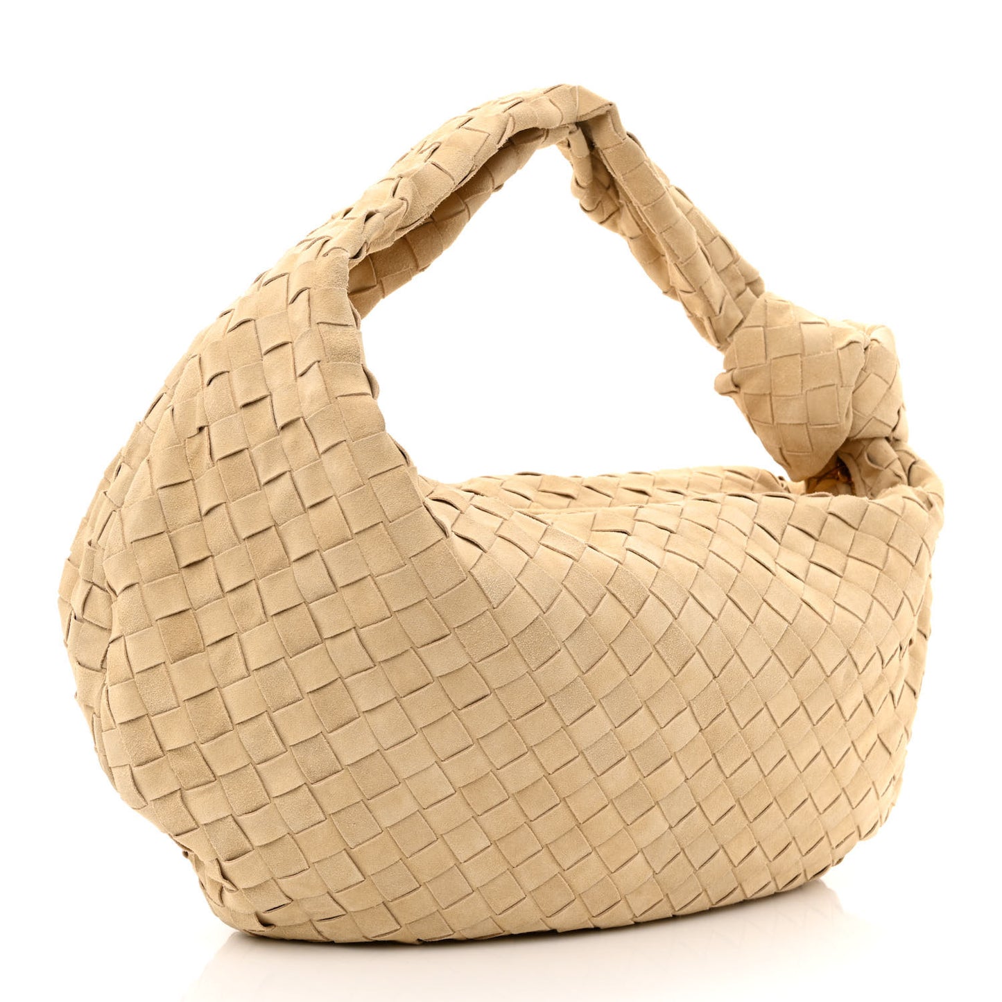 Suede Intrecciato Small Jodie Sand