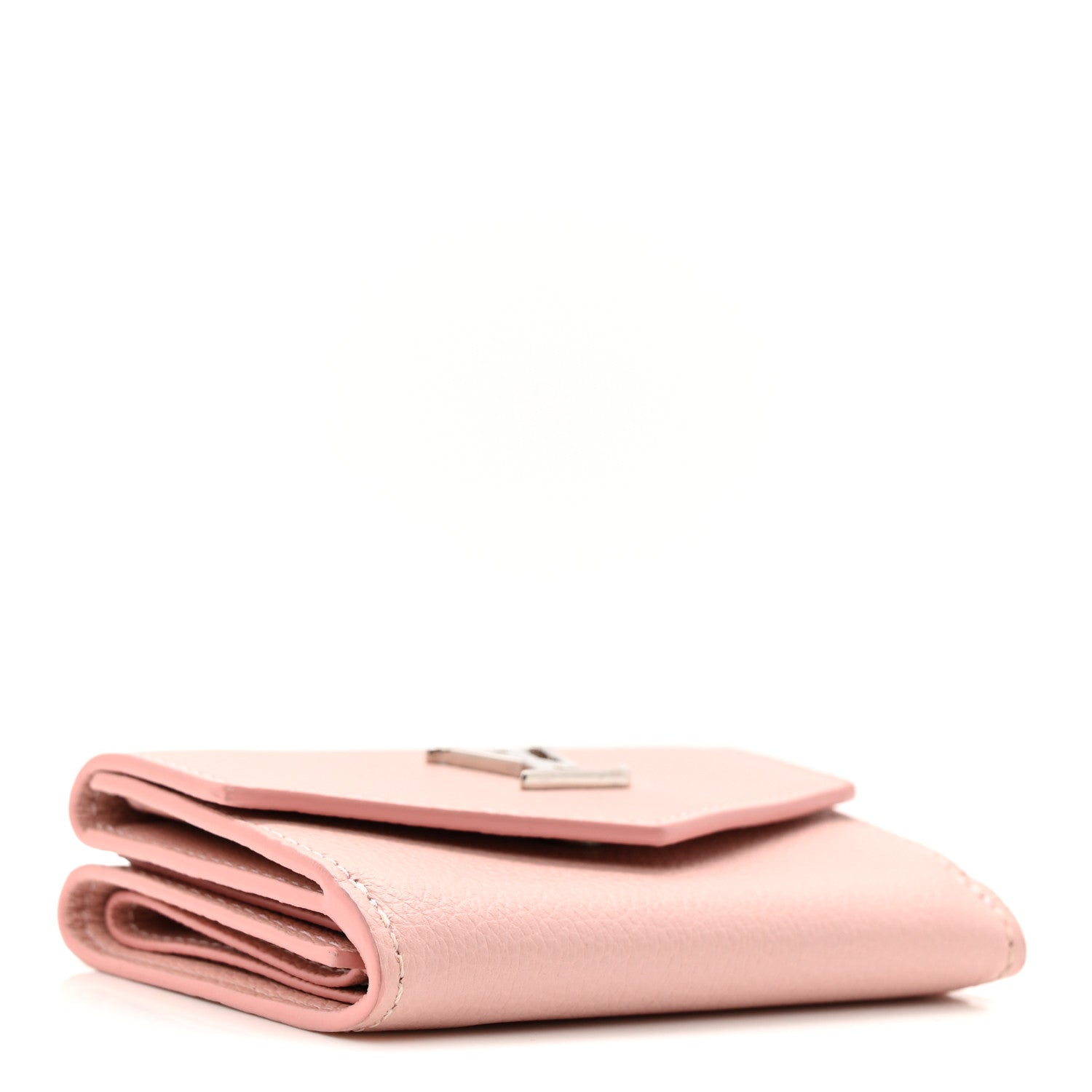 Louis Vuitton Calfskin Lockmini Wallet Rose Ballerine 4 of 7