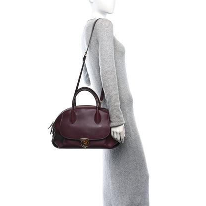 Salvatore Ferragamo Calfskin Fiamma Bag Rouge Black 2 of 11