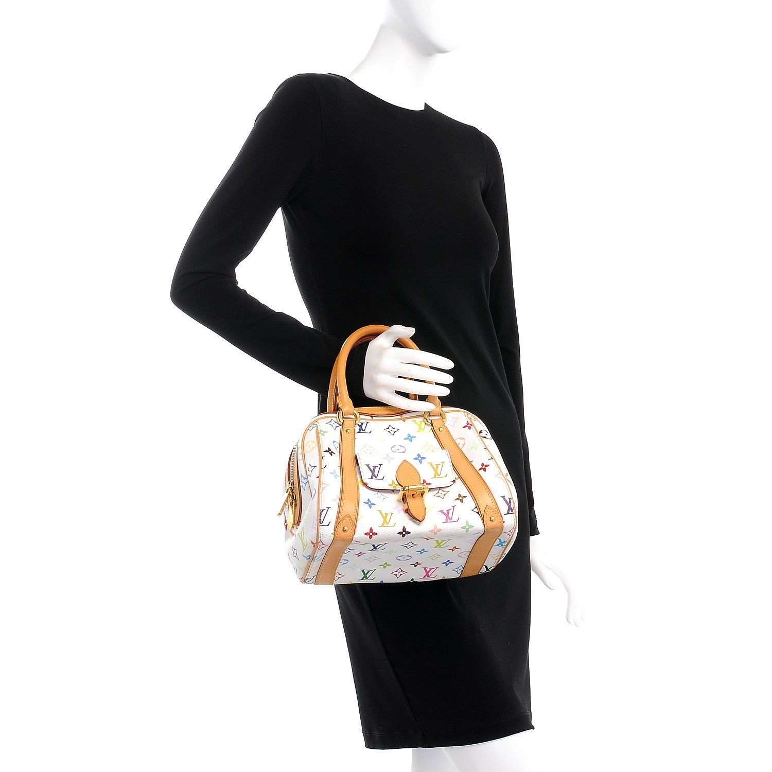 Louis Vuitton Monogram Multicolor Priscilla White 2 of 11