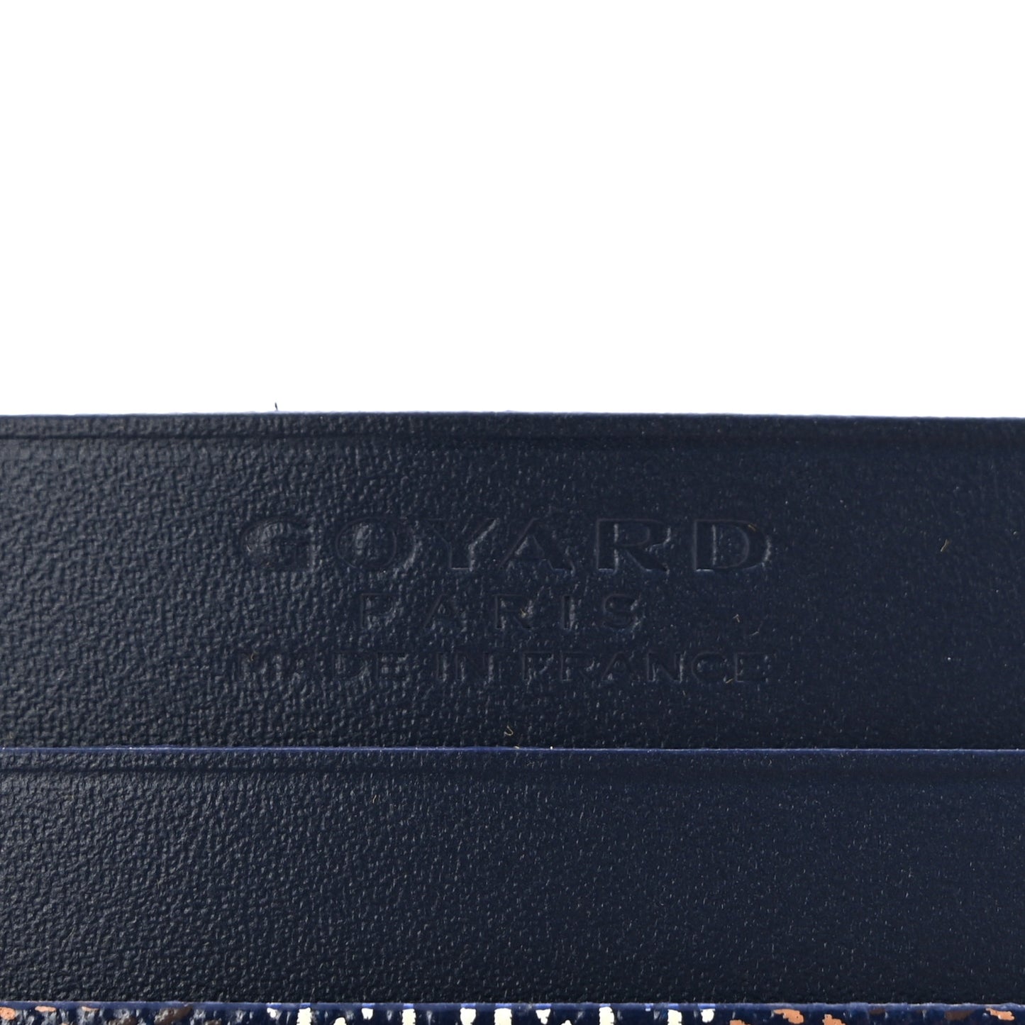Goyardine Saint Sulpice Card Holder Navy