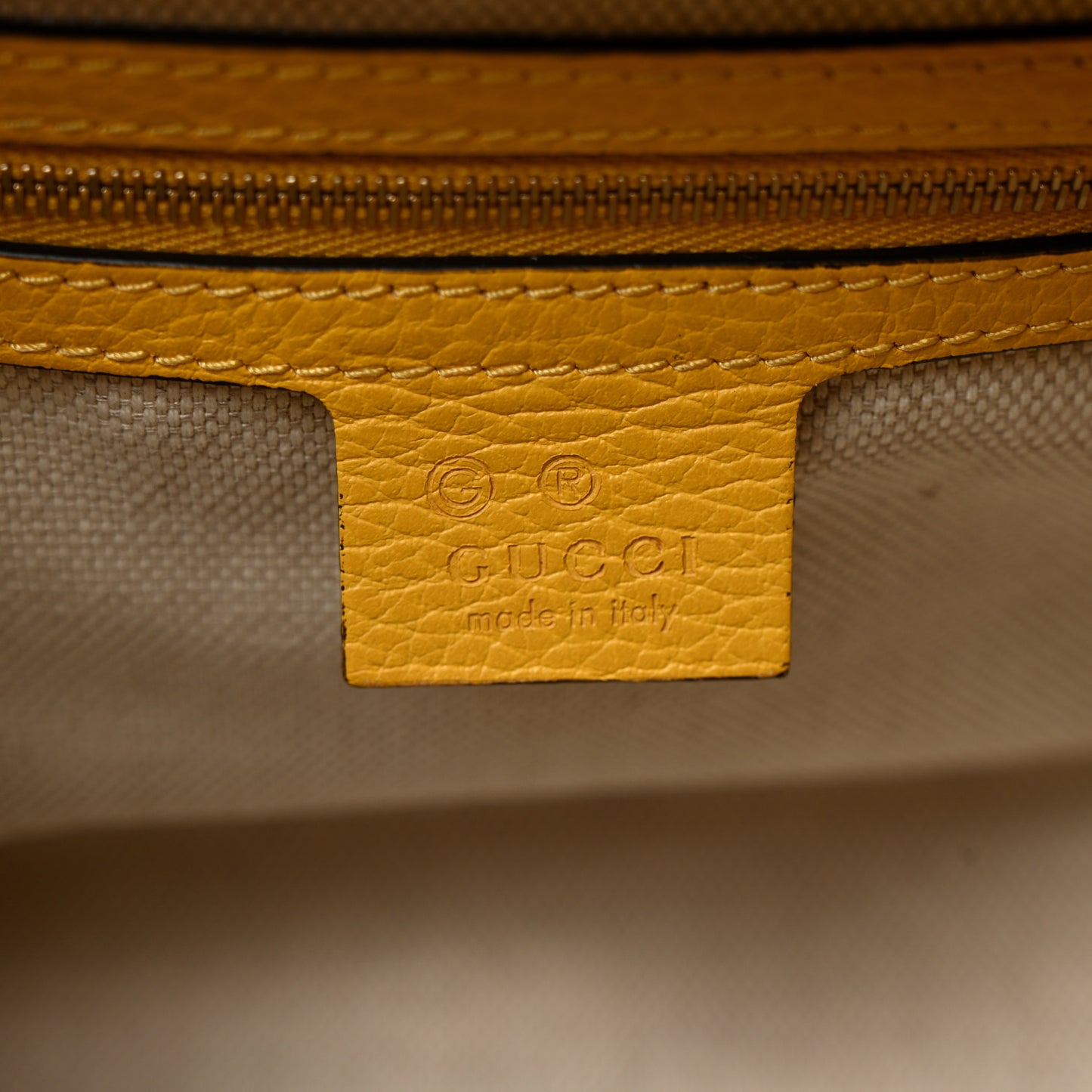 Dollar Calfskin Medium Soho Top Handle Satchel Yellow